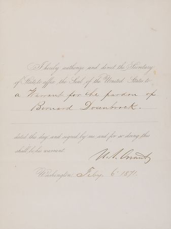 Lot #31 U. S. Grant Signed Document - Image 2