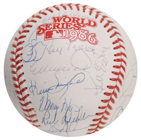 Lot #862 NY Mets: 1986 Baseball - Image 2