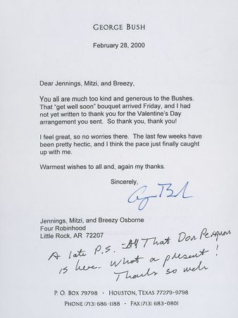 Lot #78 George Bush: Extensive letter archive to a Bush family friend and prominent philanthropist - Image 2