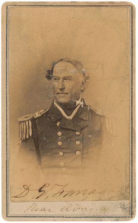 Lot #349 David G. Farragut Signed Photograph - Image 1