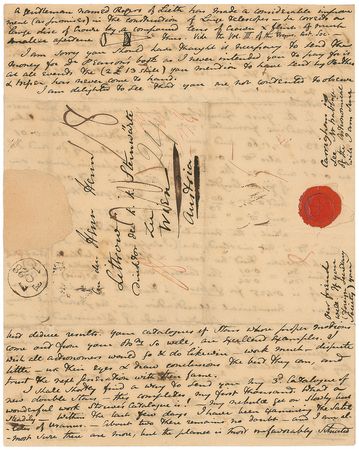 Lot #183 John F. W. Herschel: Remarkable content from the astronomer: “Within the last few days I have been examining the Satellites of Uranus” - Image 4