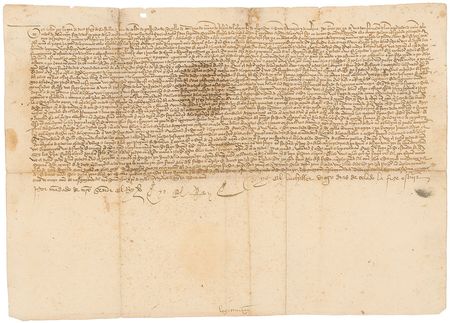 Lot #209 King Johann II of Castile Signed Document - Image 1