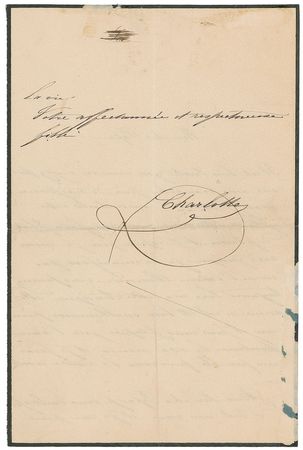 Lot #167 Empress Carlota of Mexico Handwritten Letter Signed - Image 2