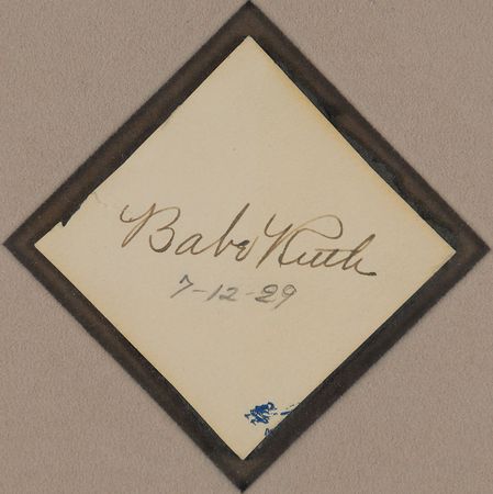 Lot #845 Babe Ruth: Crisp signature from the height of Babe’s career - Image 2