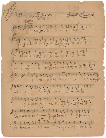 Lot #644 Ernesto Lecuona Autograph Musical Manuscript - Image 1