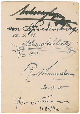 Lot #389 German Military Leaders Signatures - Image 1