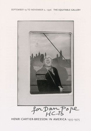 Lot #473 Henri Cartier-Bresson Program - Image 1