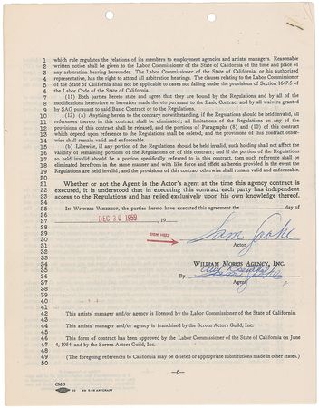 Lot #684 Sam Cooke Signed Document - Image 2