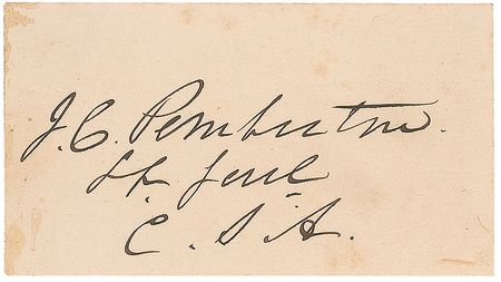 Lot #359 John C. Pemberton Signature - Image 1