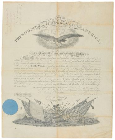Lot #22 James Buchanan: A brevet promotion issued