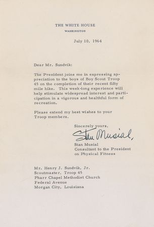 Lot #860 Stan Musial - Image 1