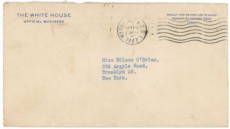 Lot #91 Harry S. Truman White House Card - Image 3