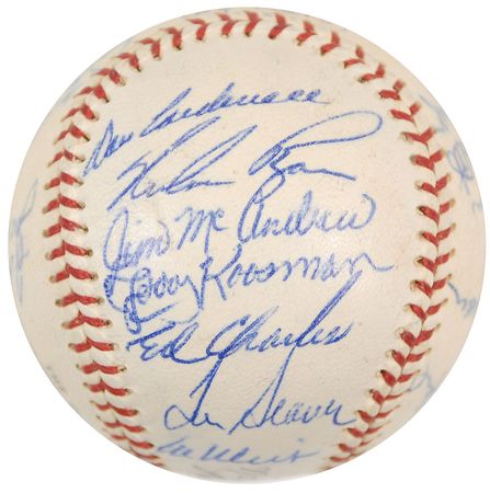 Lot #861 NY Mets: 1969 Baseball - Image 1