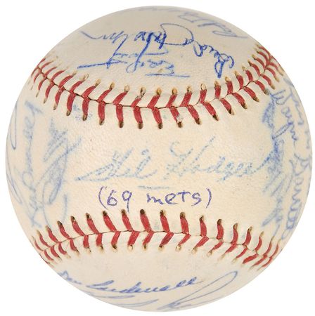 Lot #861 NY Mets: 1969 Baseball - Image 5