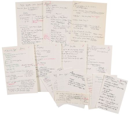 Lot #182 Martin Heidegger: Heidegger examines the philosophical writings of a former student - Image 1