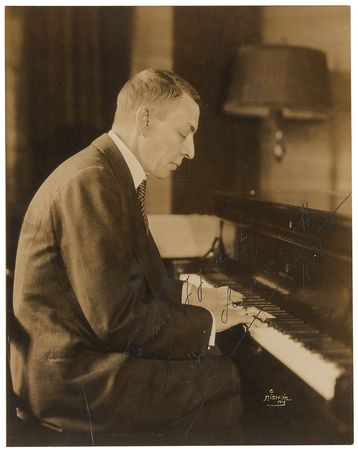 Lot #658 Sergei Rachmaninoff Signed Photograph - Image 1