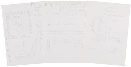 Lot #466 Max Bill: Exhibition sketches by the eminent designer - Image 1