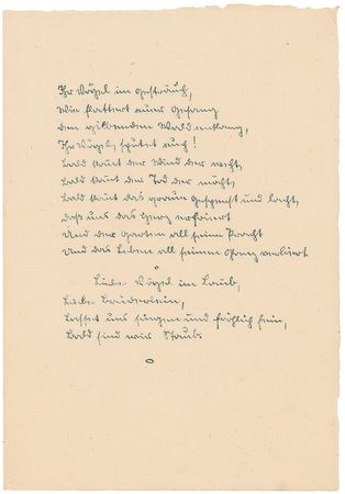 Lot #553 Hermann Hesse: Beautiful watercolor and poetry set created for his sister?s birthday - Image 2