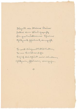 Lot #553 Hermann Hesse: Beautiful watercolor and poetry set created for his sister?s birthday - Image 8