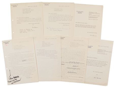 Lot #188 Karl Jaspers: Archive concerning his publications, including Philosophy of Existence - Image 1