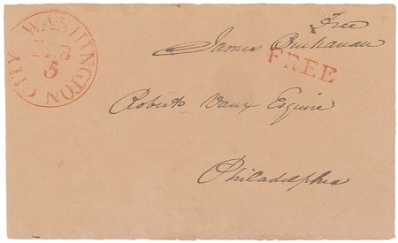 Lot #24 James Buchanan Free Frank