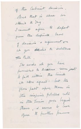 Lot #134 Winston Churchill: ?I am sorry to have to be so plain? - Image 3