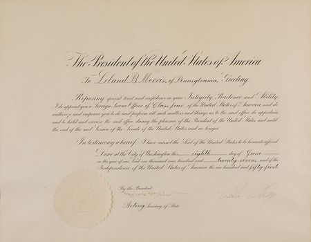 Lot #47 Calvin Coolidge Signed Document - Image 2