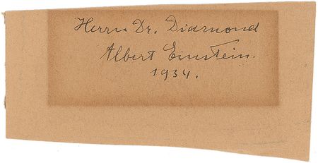 Lot #160 Albert Einstein Signature - Image 1
