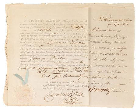 Lot #149 Declaration of Independence: Robert Morris Signed Documents - Image 1