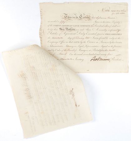 Lot #149 Declaration of Independence: Robert Morris Signed Documents - Image 3