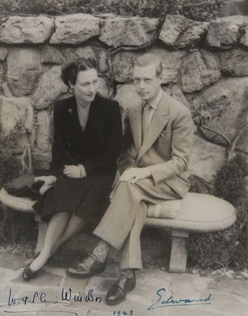 Lot #155 Duke and Duchess of Windsor Signed Photograph - Image 1