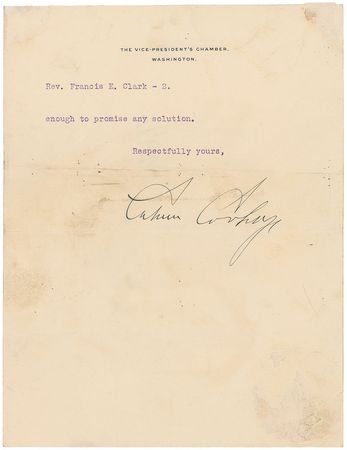 Lot #86 Calvin Coolidge Typed Letter Signed - Image 2