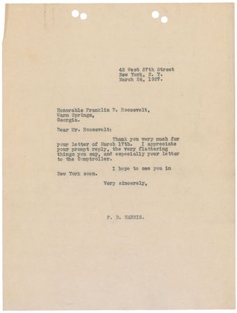 Lot #51 Franklin D. Roosevelt Typed Letter Signed - Image 3