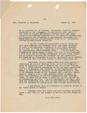 Lot #51 Franklin D. Roosevelt Typed Letter Signed - Image 5