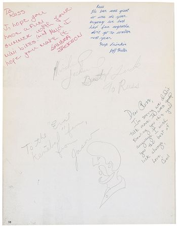 Lot #695 Michael Jackson: Young Michael signs a friendâ??s yearbook in 1971 - Image 5