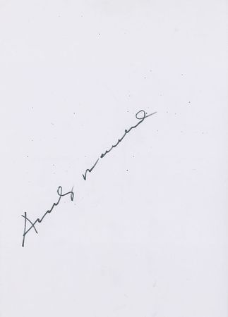 Lot #511 Andy Warhol Signature - Image 1