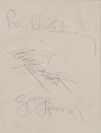 Lot #681 Beatles: McCartney, Harrison, and Starr: Scarce White Album-era George, Paul, and Ringo - Image 2