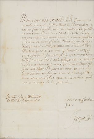 Lot #194 King James VI and I Signed Letter - Image 2