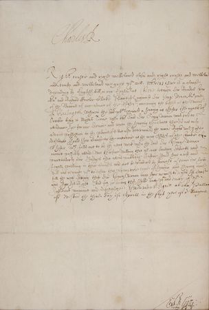 Lot #198 King Charles I: Rare 1625 document for a British architectural treasure - Image 2