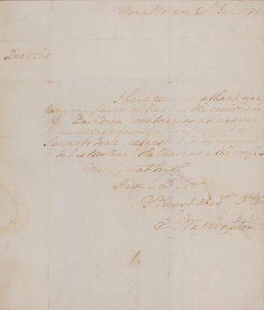 Lot #1 George Washington: Washington thanks Ireland’s “Yankee Club” for support during the Revolution - Image 2