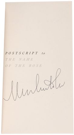 Lot #596 Umberto Eco Book - Image 1