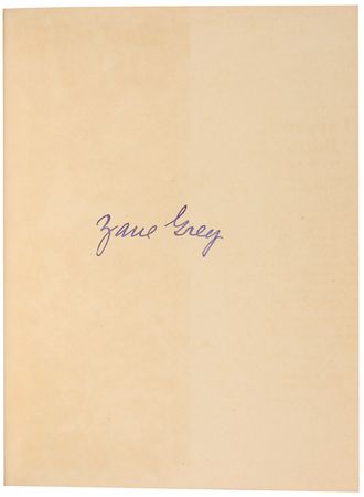 Lot #598 Zane Grey Book - Image 1