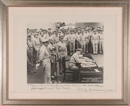 Lot #357 Chester Nimitz Signed Photograph - Image 1