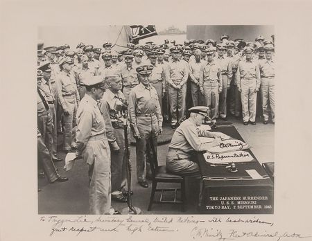 Lot #357 Chester Nimitz Signed Photograph - Image 2