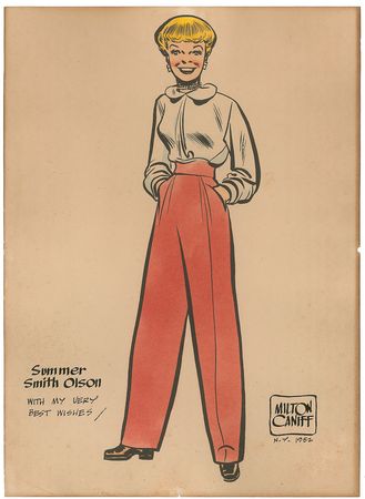 Lot #516 Milton Caniff Sketches - Image 2