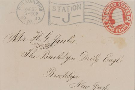 Lot #482 Thomas Eakins Signature - Image 2