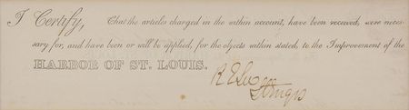 Lot #354 Robert E. Lee: Early 1838 document for a purchase of “3 chickens” - Image 1