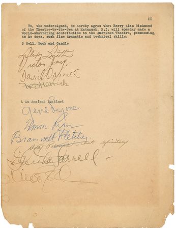 Lot #756 Actors and Actresses: Starring Brando in his final stage role at the Theatre-by-the-Sea - Image 2