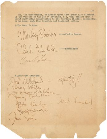 Lot #756 Actors and Actresses: Starring Brando in his final stage role at the Theatre-by-the-Sea - Image 3