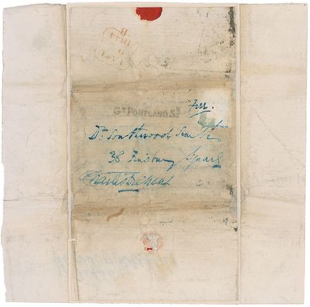 Lot #536 Charles Dickens Handwritten Letter Signed and Free Frank - Image 1